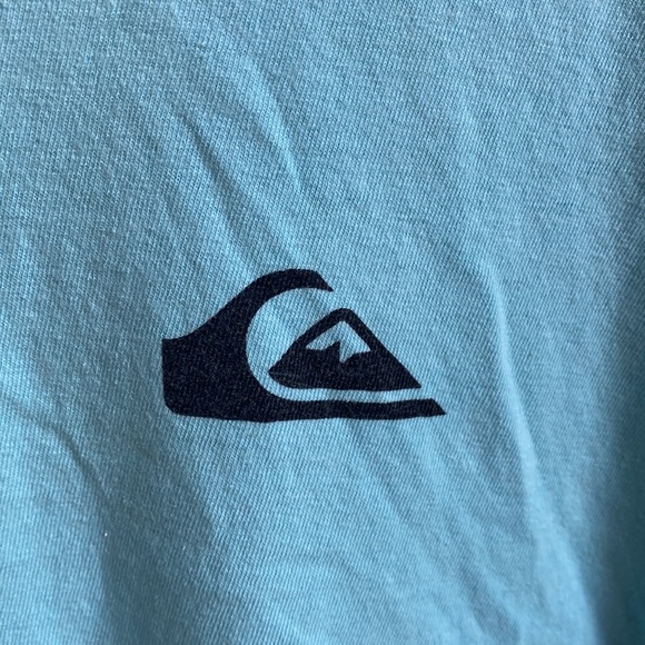 Quiksilver Bright Blue Classic Logo Tee from Maui - Picture 3 of 6